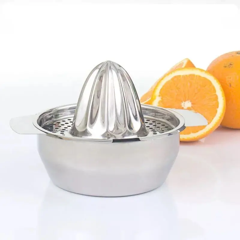 

Stainless Steel Manual Juicer Fruit Lemon Lime Orange Squeezer with Bowl Juicer Strainer