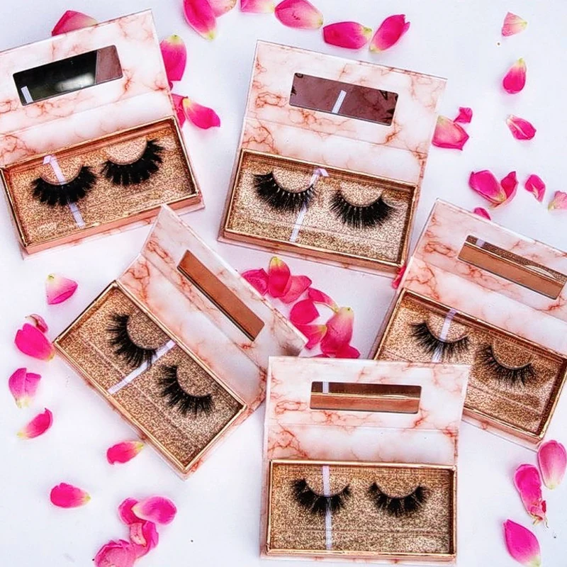 

Private Label Strip Lashes 25Mm 3D silk faux mink eyelashes Custom Eyelash Packaging Box Lashes 3D Wholesale Vendor, Natural black
