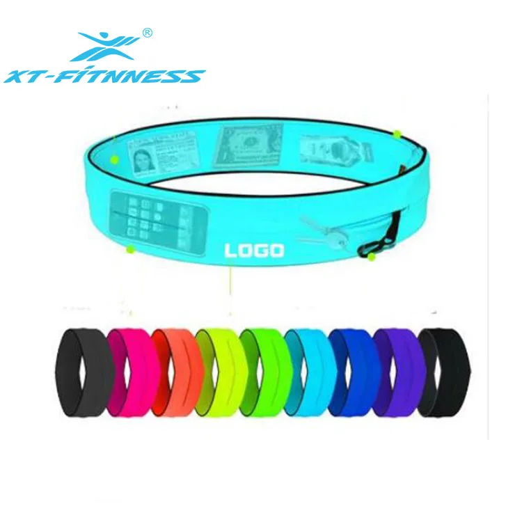 

Wholesale Custom print waist bag elastic sports belt waist bag