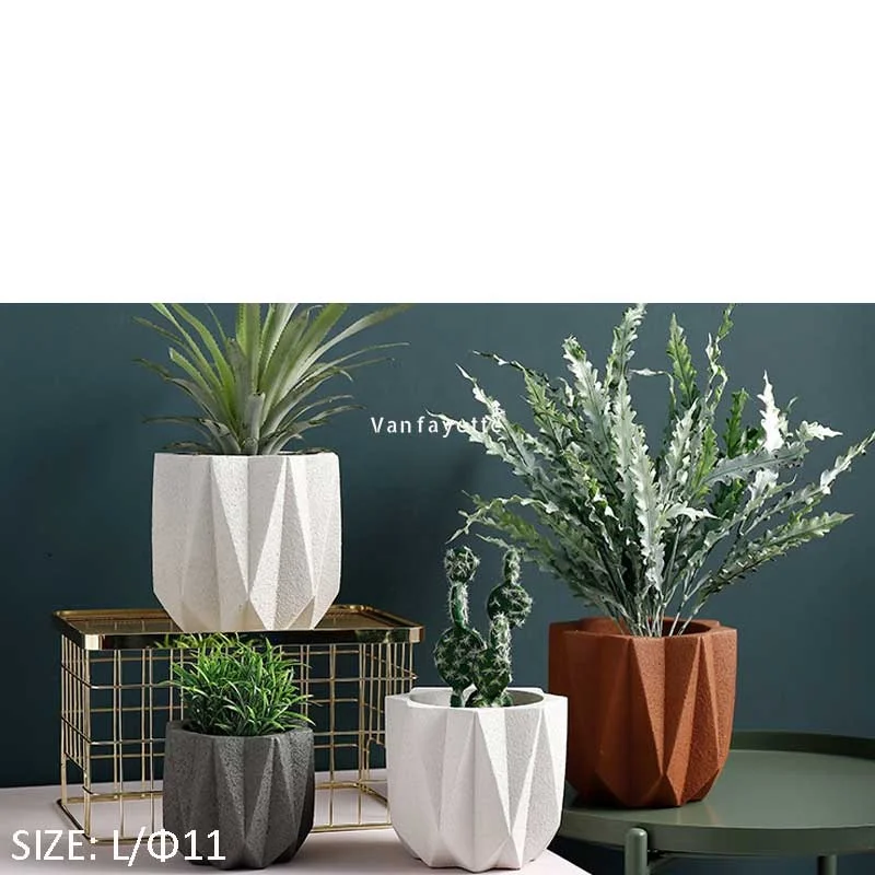

4.3" Cheap Succulent Buy Plant Pots Online Cement Pots 4 Inch Flower Pots without Saucer, Optional