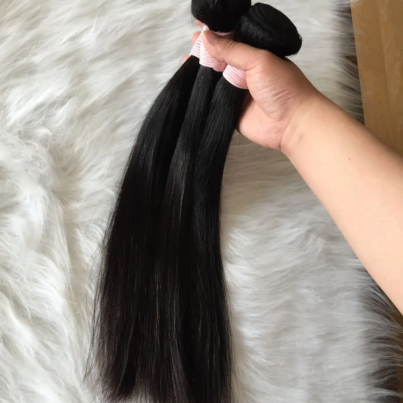 

12A Brazilian Virgin Changshunfa Bundles With Yexin Closure Human Remy Dreadlocks Hair Extension Vendors Package Deal Free Ship, Natural black