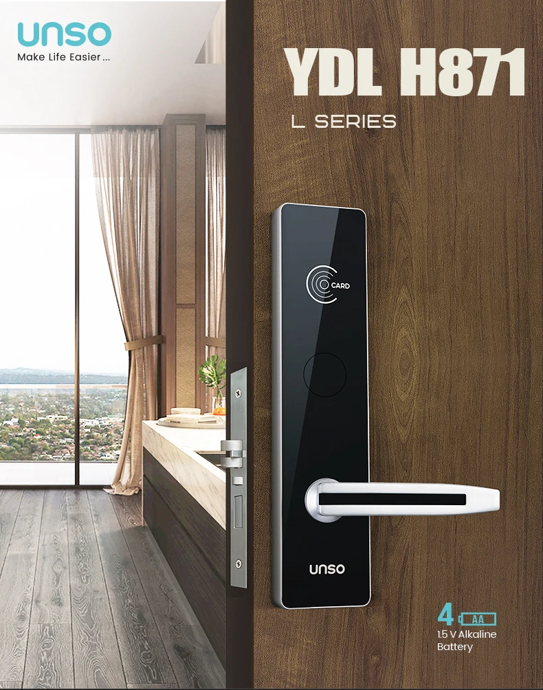 Zigbee Fingerprint Electronic Smart Password Door Lock locking system, hotel rfid door lock system, hotel door lock system - ANKUX.COM