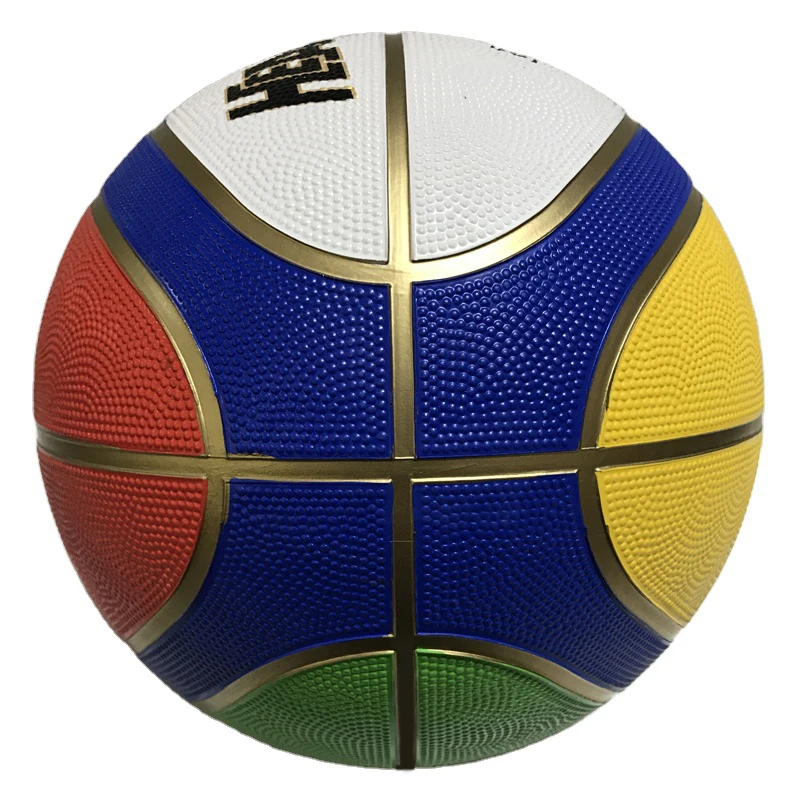 

Top Quality wholesale Customized Logo Size 7 Rubber Basketball, Any color