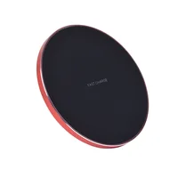 

2019 Amazon Top Selling 10W Slim Qi Certified Fast Wireless Charger Aluminum Alloy Phone Charger