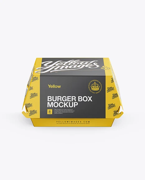 Download Black Burger Box Cardboard Paper Box Biodegradable Burger Box Buy Box Burger Paper Burger Box Black Burger Box Product On Alibaba Com PSD Mockup Templates