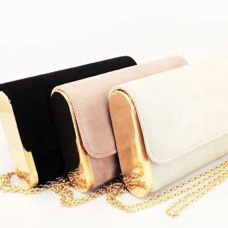 

Women Solid Color Evening Shoulder Wedding Clutch Bag