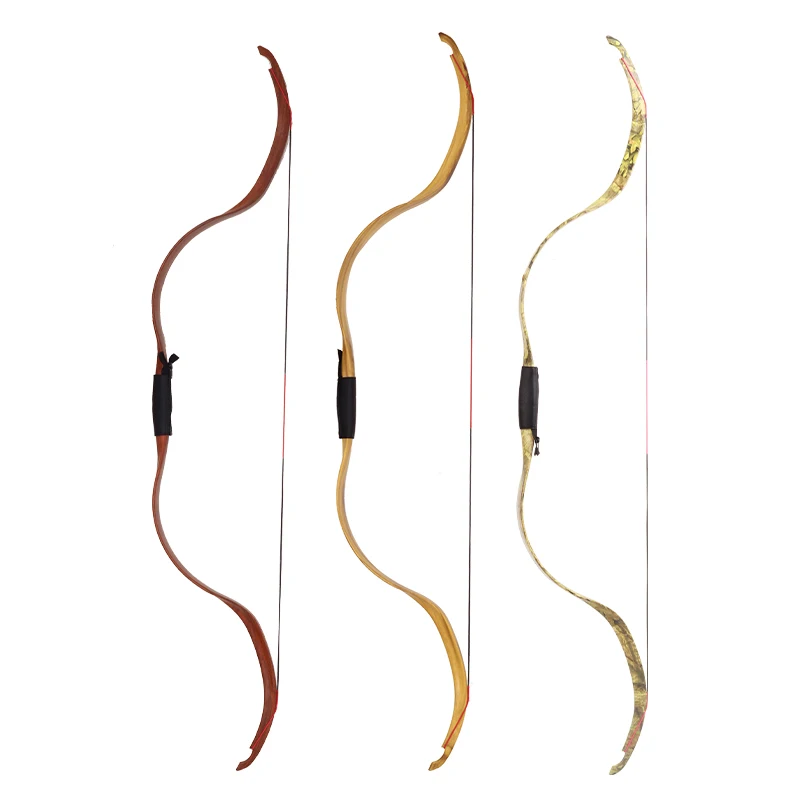

Factory Outlet Archery Takedown Recurve Bow 25 lbs Draw Weight Hunting Shooting Traditional Bow, Yellow/brown/camo