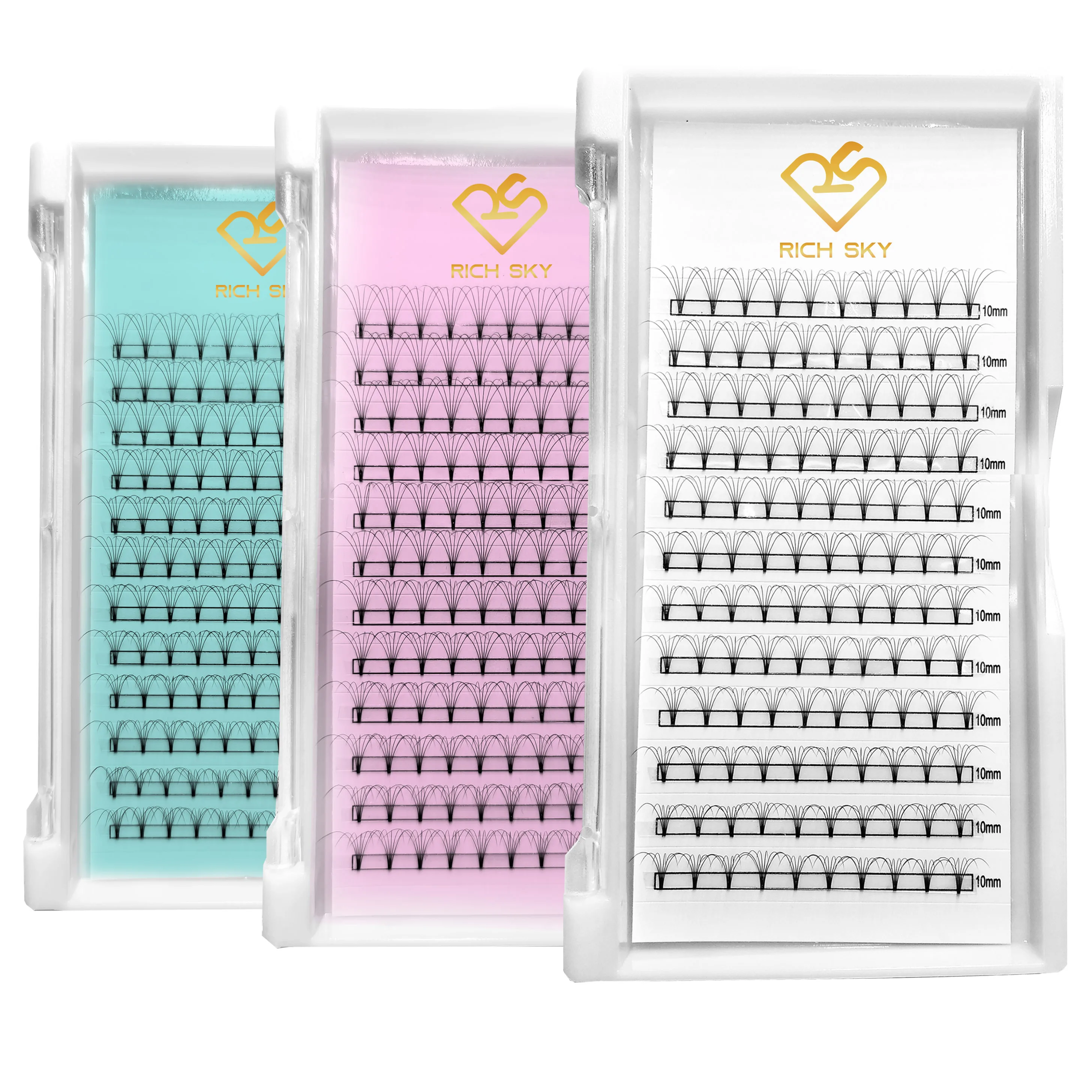 

Handmade Premade Volume Lash Fans 6d Russian Volume Eyelash Extensions Fans Eyelashes, Natural black