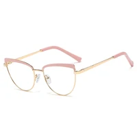 

SHINELOT M1232 High Quality Designer China Wholesale Eyeglasses Optical Frames Metal Women Fashion Eyewear Custom Logo