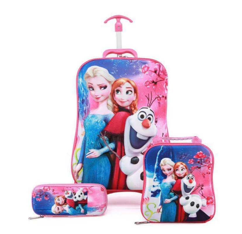 

Hot selling of 3in1 mochilas escolares con ruedasbagpack for girls school bags child fashion trolley school bags, As customer request