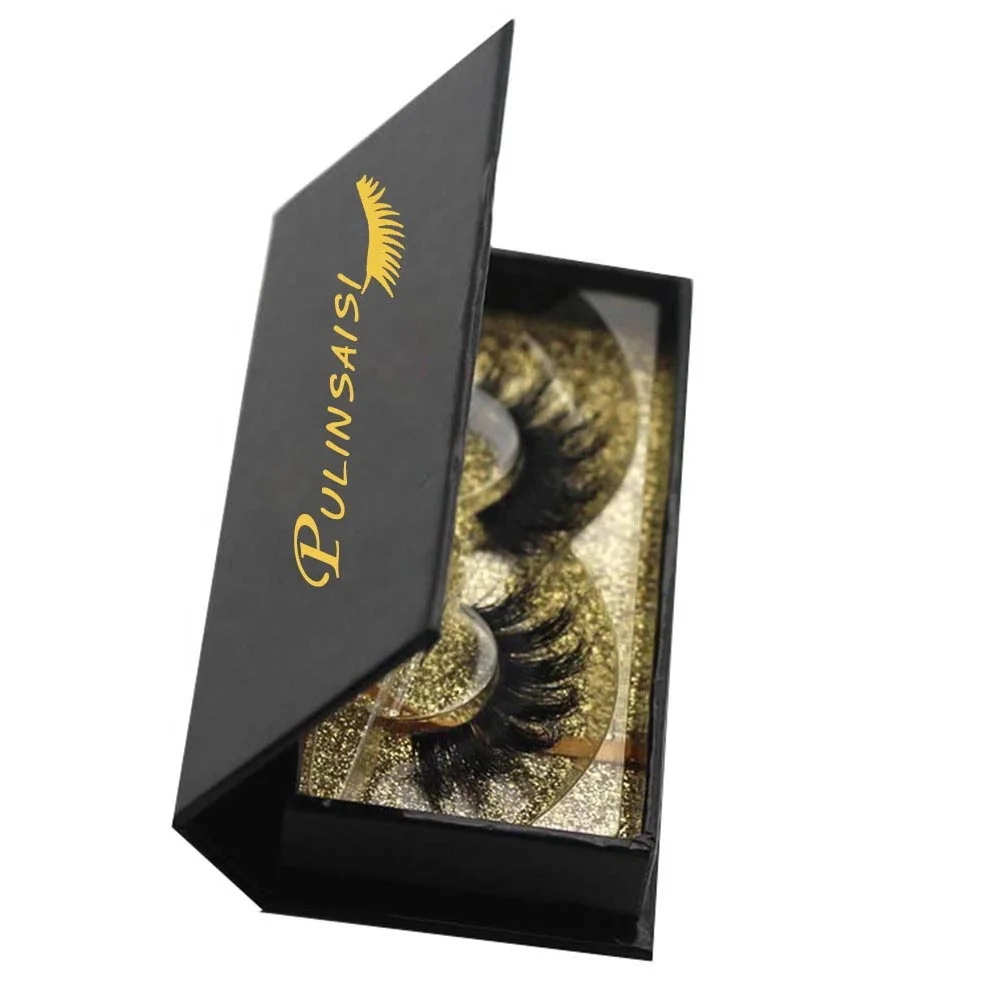 

Cheap lashes wholesale 3d mink eyelashes and box, Natural black lashes