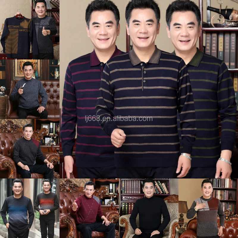 

OEM 2020 Winter Custom Rib Pullover Knitting Designer Men's Sweater With Basic Design