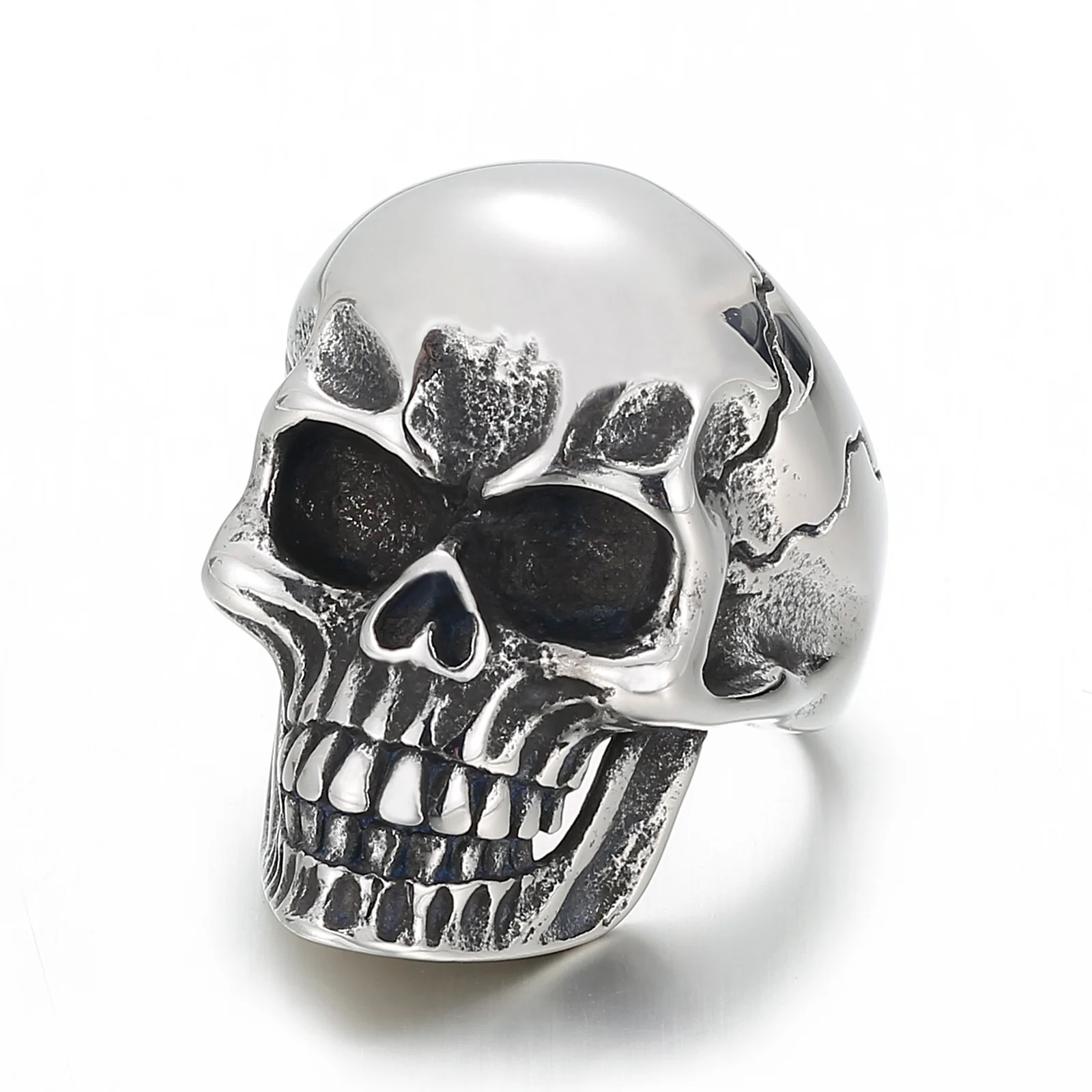 

KALEN Vintage Punk stainless steel skull ring jewelry for men
