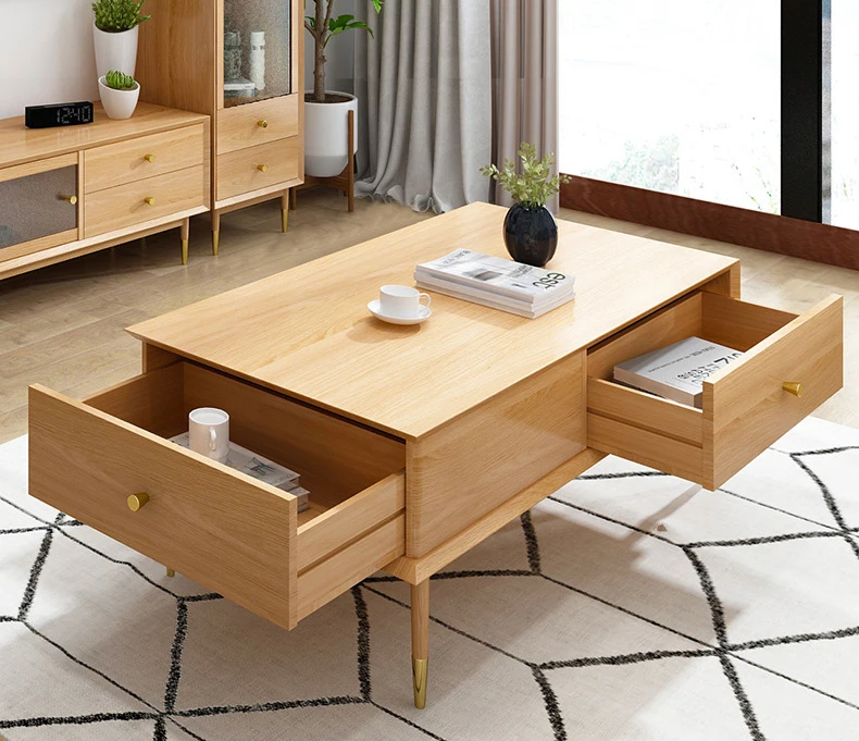 product-living room furniture design corner tea tablewooden natural wood tea tablemodern coffee tabl-3