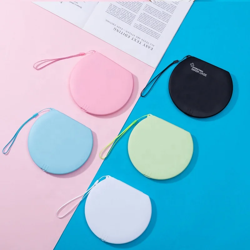 

Masking Storage Box Disposable Face Cover Storage Case Reusable Plastic Holder Organizer, White,blue,green,pink,black