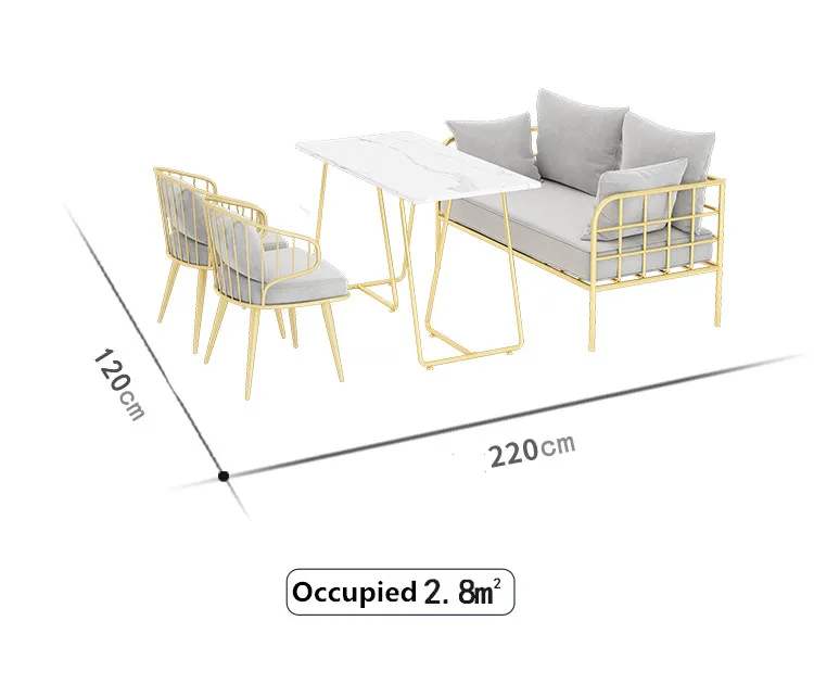 Ins cheap restaurant furniture maquinas para cafe cafeteria table sofa for 4 persons