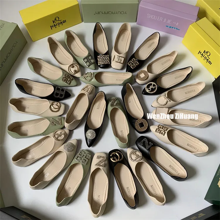 

W5301 design ODM good quality comfortable colorful custom ladies chunky heel shoe labels