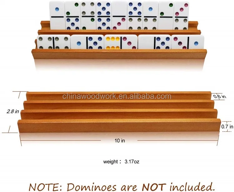 Rubber Domino Racks Organize Your Domino Game with Eco-Friendly Wooden Racks