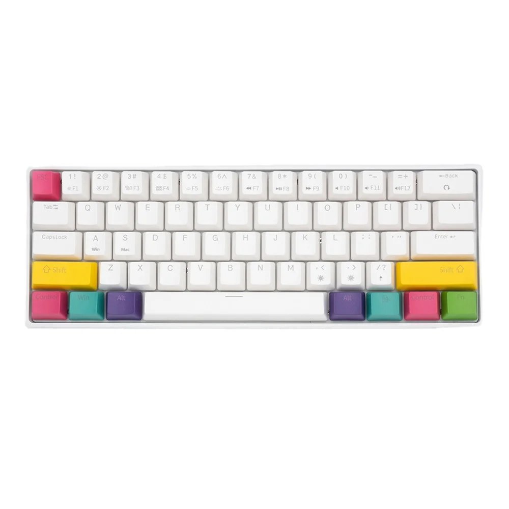 

Velocifire Custom PBT Keycaps Free sample Rainbow Oem Profile Keycaps Set Mechanical keyboard, Multi color