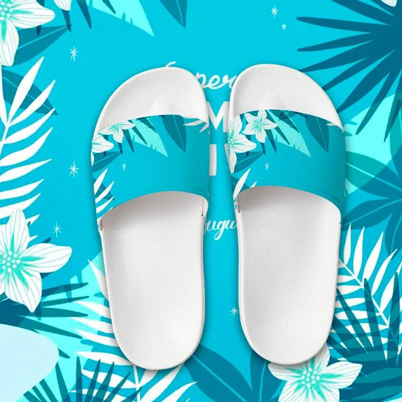

2021 Summer Newtrend Custom Logo Printing Wholesale Slippers Men Slides EVA Sole Sandals House Plain Slides Sandals