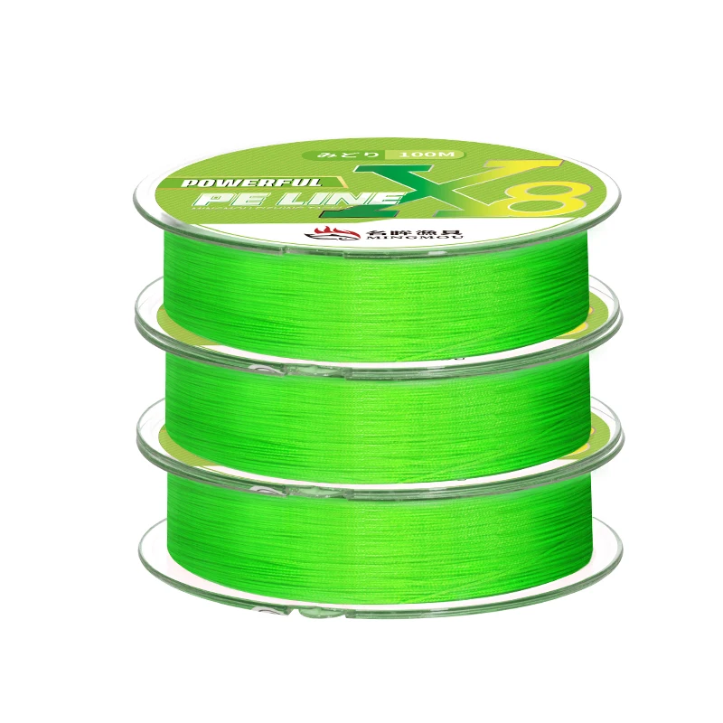 

Competitive Price Cheapest 8 Strand 100m No Fading Pe Fishing Braided Line