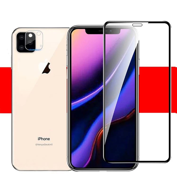 

Free Shipping 2019 New Product Anti-fingerprint Tempered Glass Screen Protector for iPhone 11 11 Pro 11 Pro Max Phone Case, Transparent