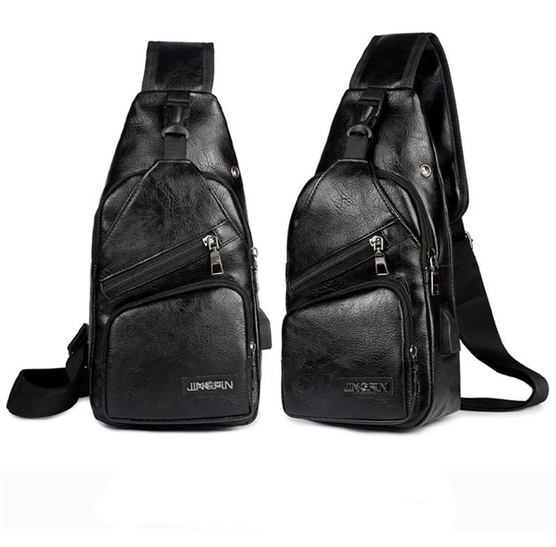 

New Coming Single Leather Sling Bag Zipper Open Waterproof Fashionable Crossbody Bag Anti Theft Sling Bag, Light brown,dark brown,black