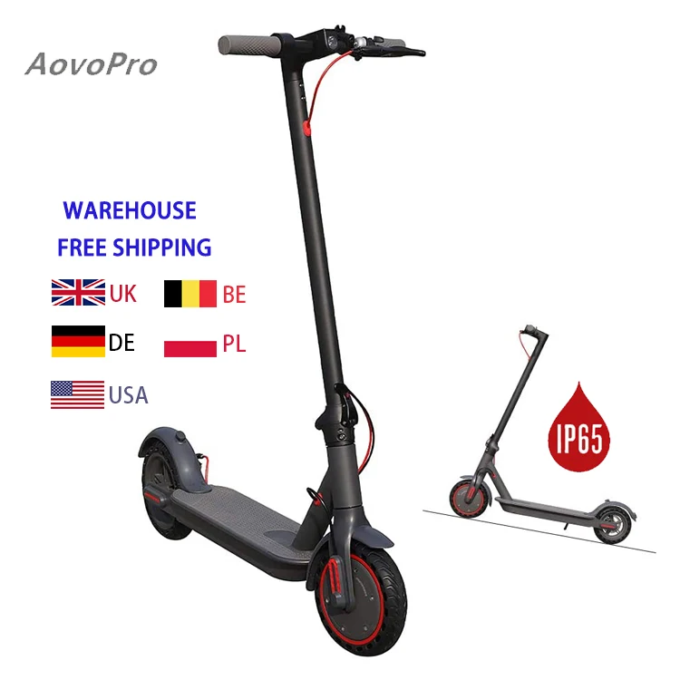 

Aovo pro Hot Selling 31km/h 36v 10.5ah Battery Foldable Fashion Shockproof and Waterproof Adult Electric Two Wheels Scooter