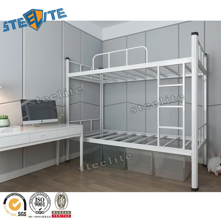 white metal twin bunk bed