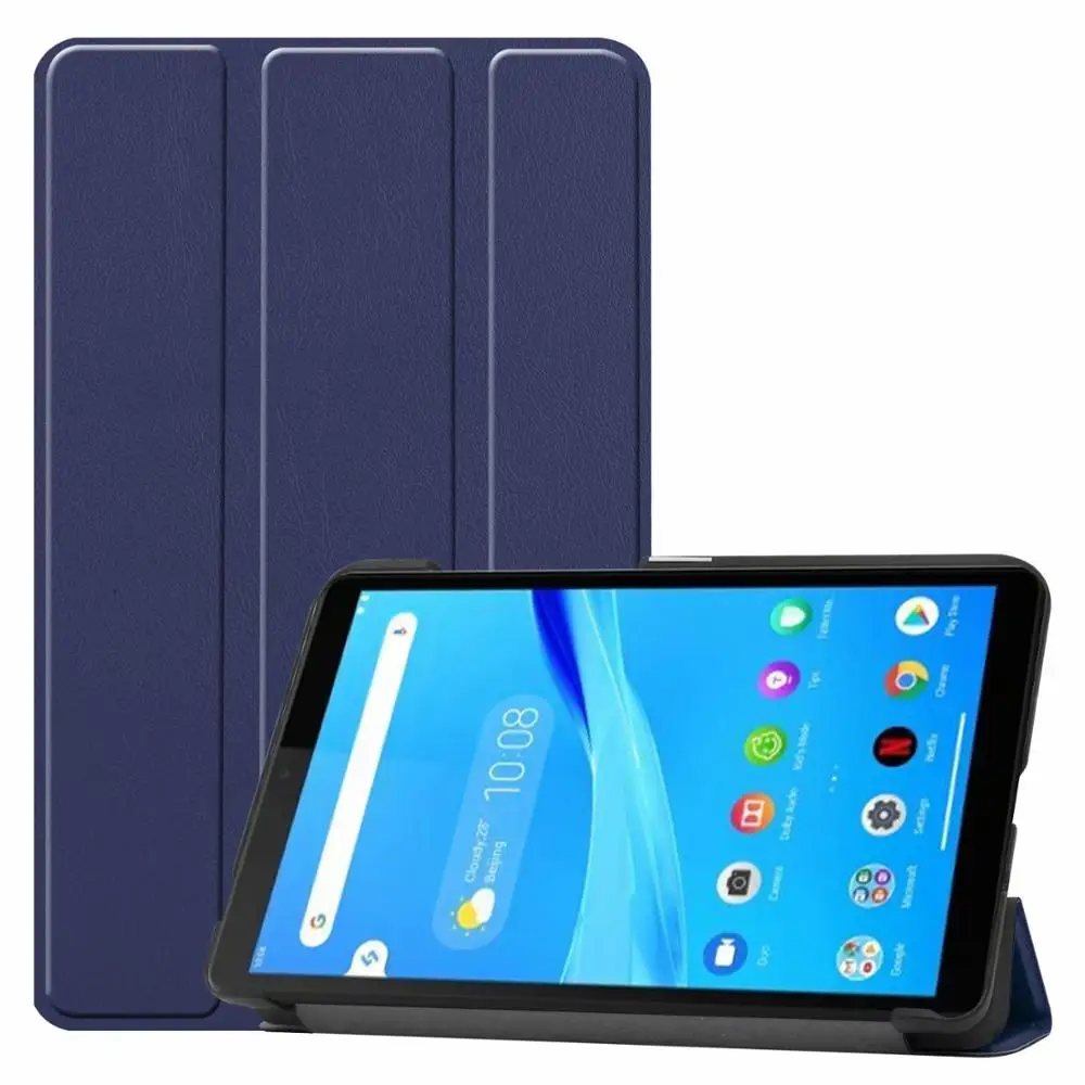

Trifold Flip Stand Ultra Slim Smart PU Leather Case For Lenovo Tab M7 TB-7305, As pictures