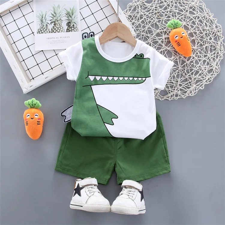 

Cheap price infant cute summer shorts t-shirt new born baby clothes set baby boys clothes set baby clothing sets summer