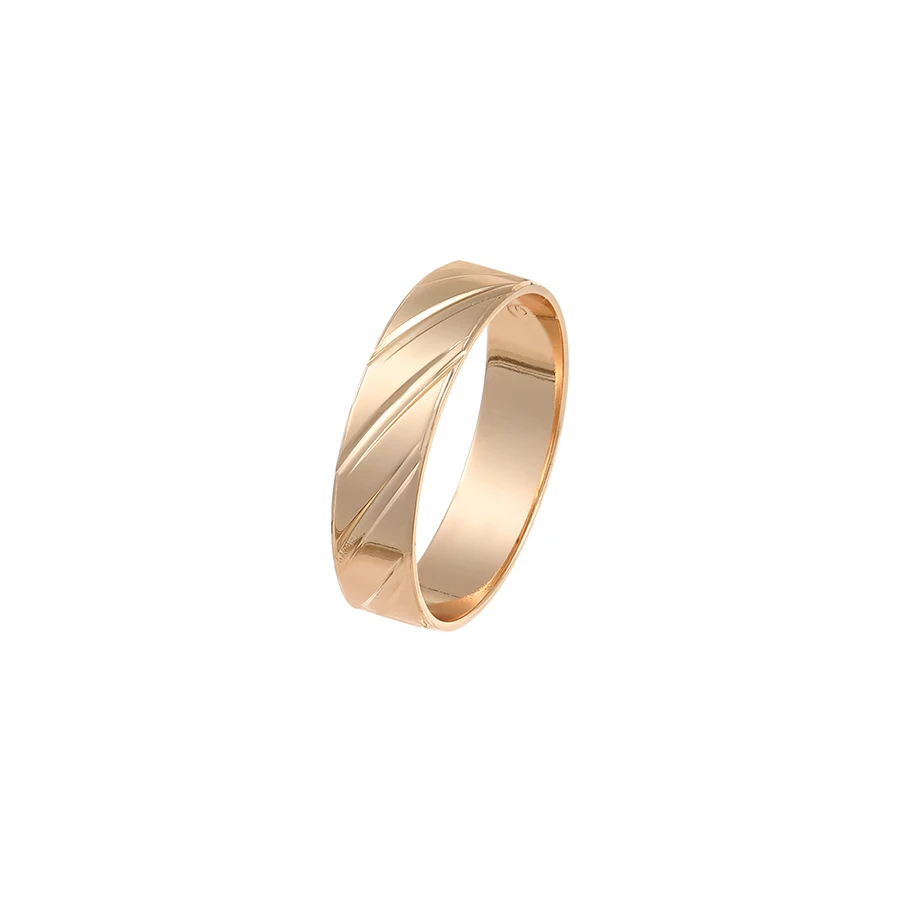 

16487 Xuping diamond rings, simple stone design 18k gold ring