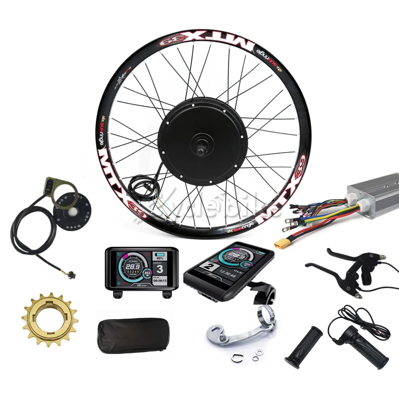 

China fashion electric bike motor 3000w motor electric bike kit with twist throttles