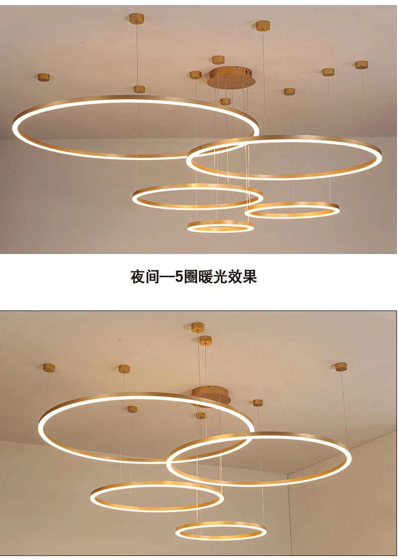 Aluminum 5 Tier Ceiling Lights European style living room villa hotel luxury modern classic vintage lobby chandelier