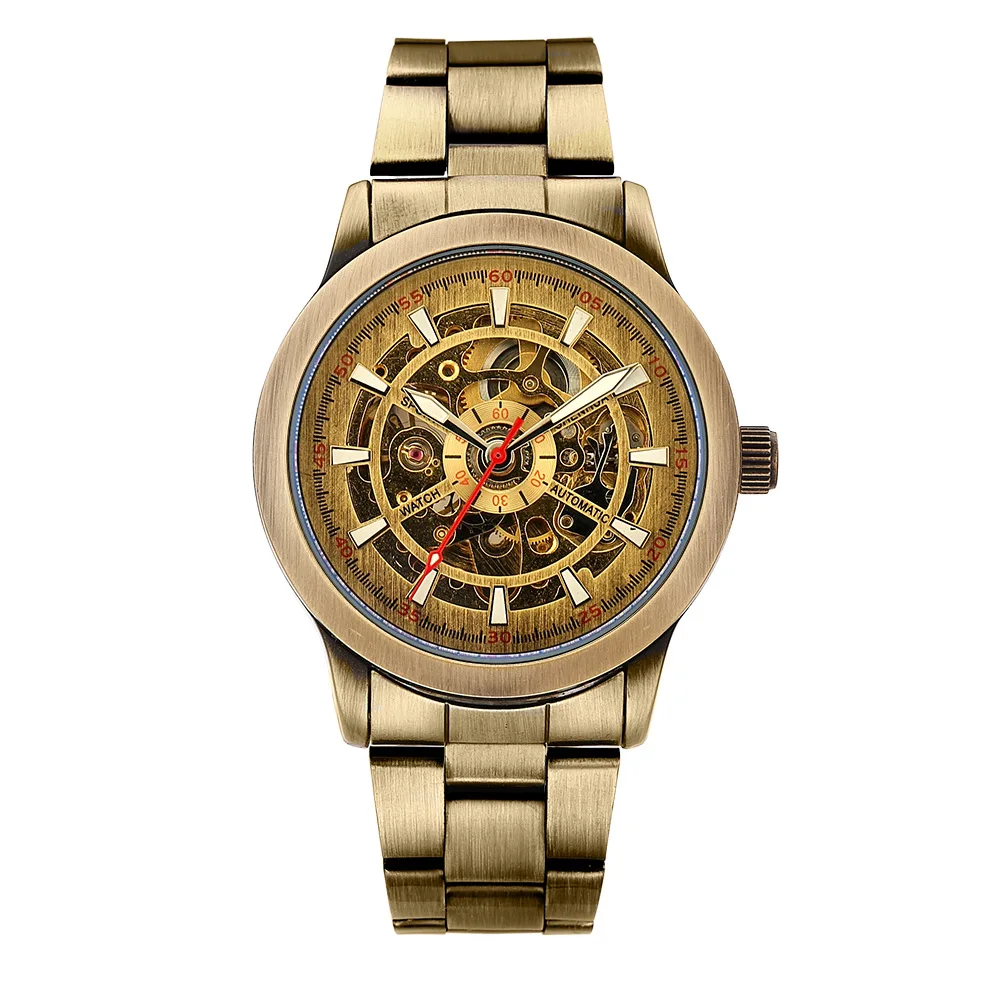

shenhua European and American style men's fashion casual hollow mechanical movement automatic mechanical watch