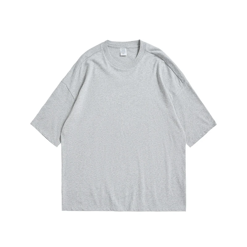 

2021 Fashion embroidered summer mens quality t shirt fashion tshirt for men branded heavy cotton tee, Customized color