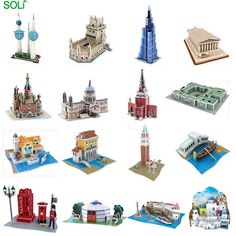 Puzzle deals 3d building