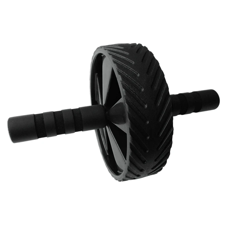 

Lightweight Gym Portable Core Strength Exercise abs Abdominal Roller Wheel, Black