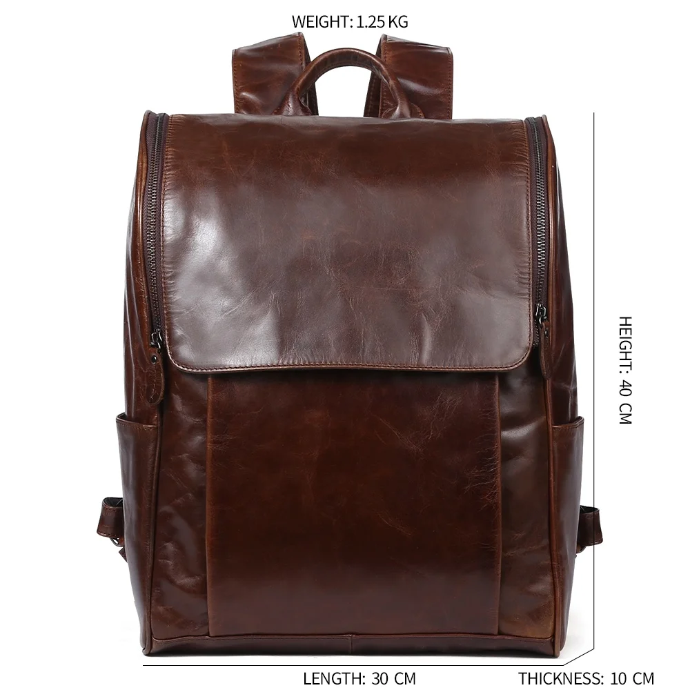 Men Cheap Price Genuine Leather Business Backpack - Buy Leather ...