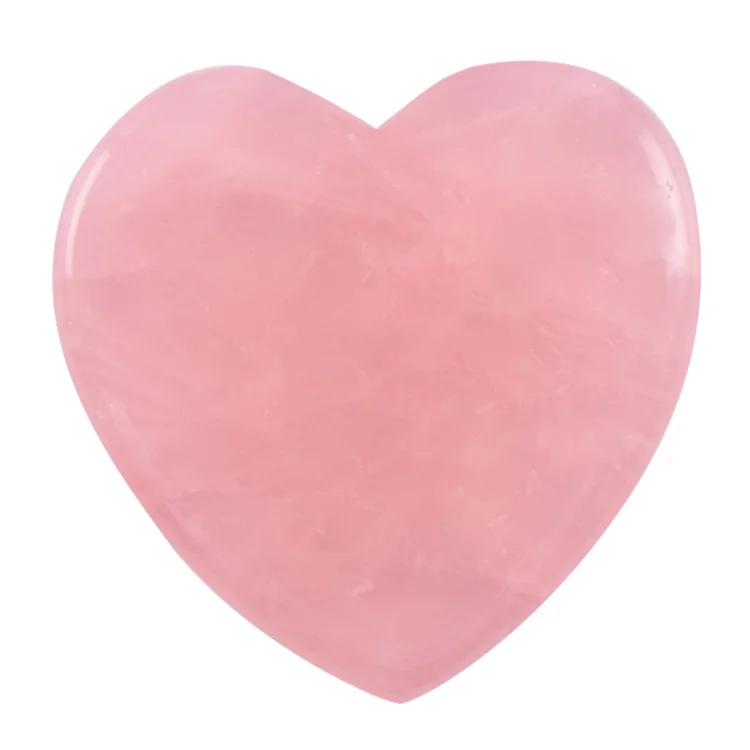 

Trustworthy Rose Quartz Jade Gua Sha for Relieve Skin Fatigue real natural Rose Quartz Jade GuaSha tools, Pink