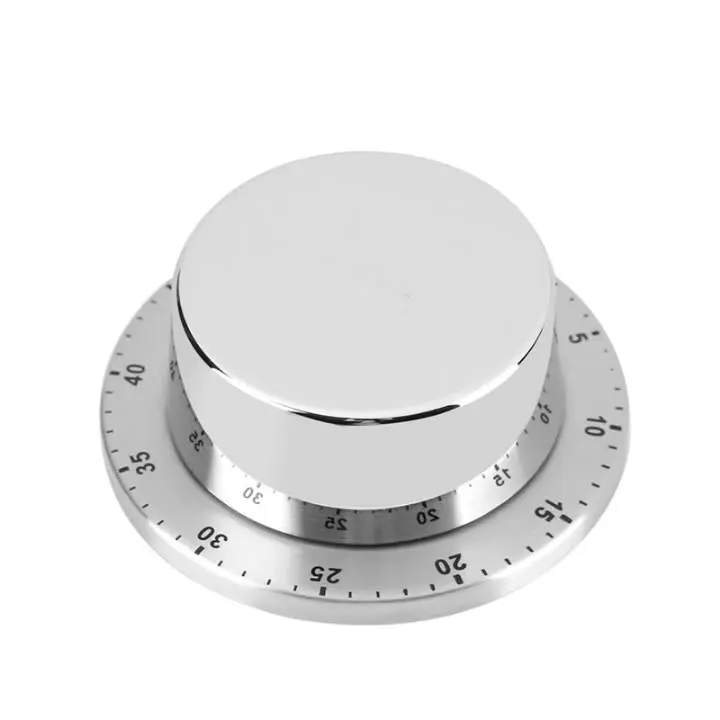 

Cooking Tools Kitchen Timer Stainless Steel Egg Alarm Clock Reminder 60 Minutes Mechanical Alarm Time Clock Counting