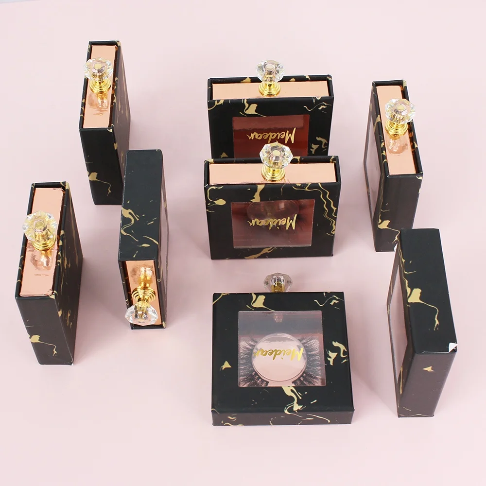 

luxury hot mink 25mm lashes 3D 5D with customizded packaging boxes eyelash vendor wholesale, Black