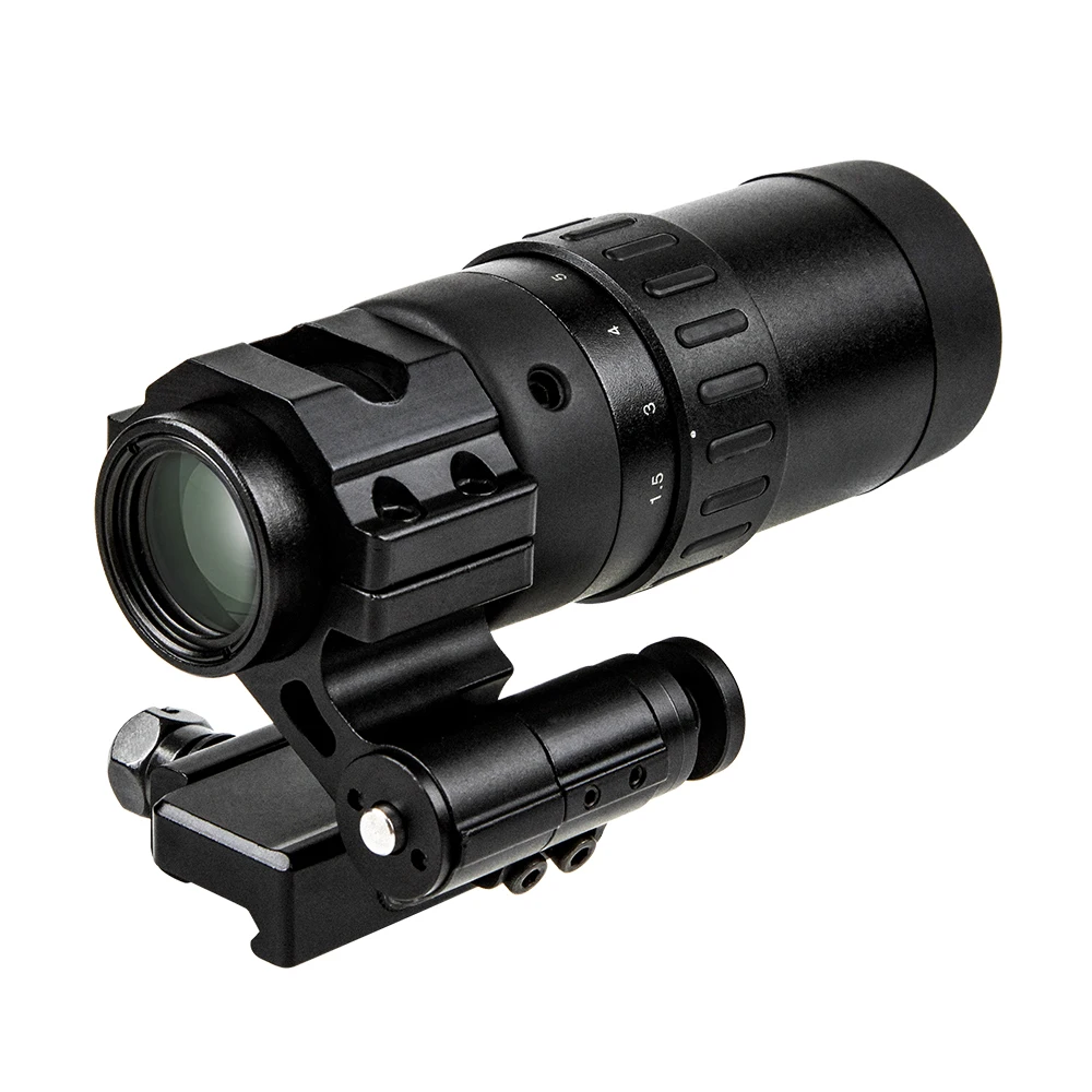 

Magnifier 1.5x 5x For Red Dot Sight Optics Magnifier with Flip to Side Mount