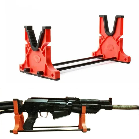 

New Tactical Gun Rifle Cleaning & Maintenance Cradle Shot gun Smith Bench Rest Stand Rifle Holder Tool Rack for Hunitng Airsoft, Orange