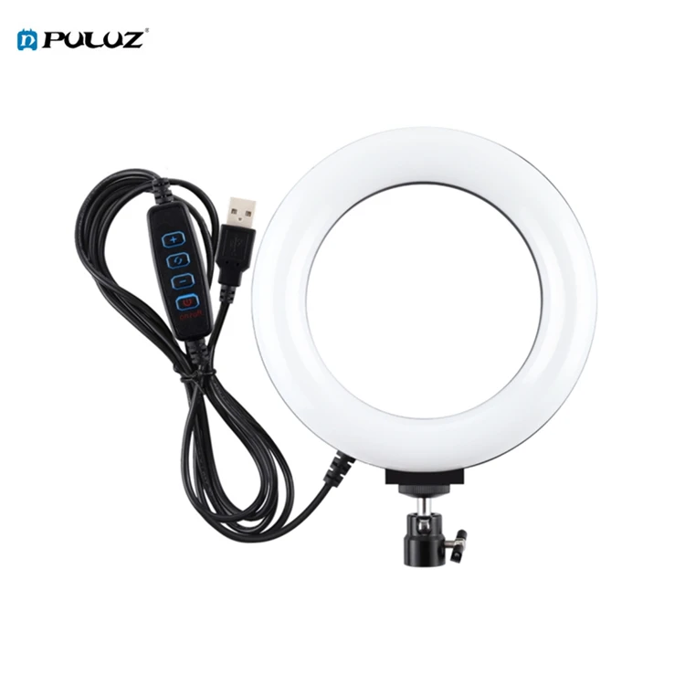 

New Puluz 6.2 inch 16cm USB 3 Modes Dimmable LED Ring Vlogging Photography Video Lights For Youtube Makeup Live Video Lights