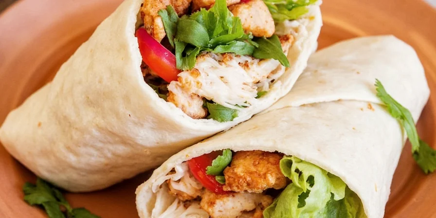 Pro tips infographic for assembling the perfect Thai Chicken Wrap