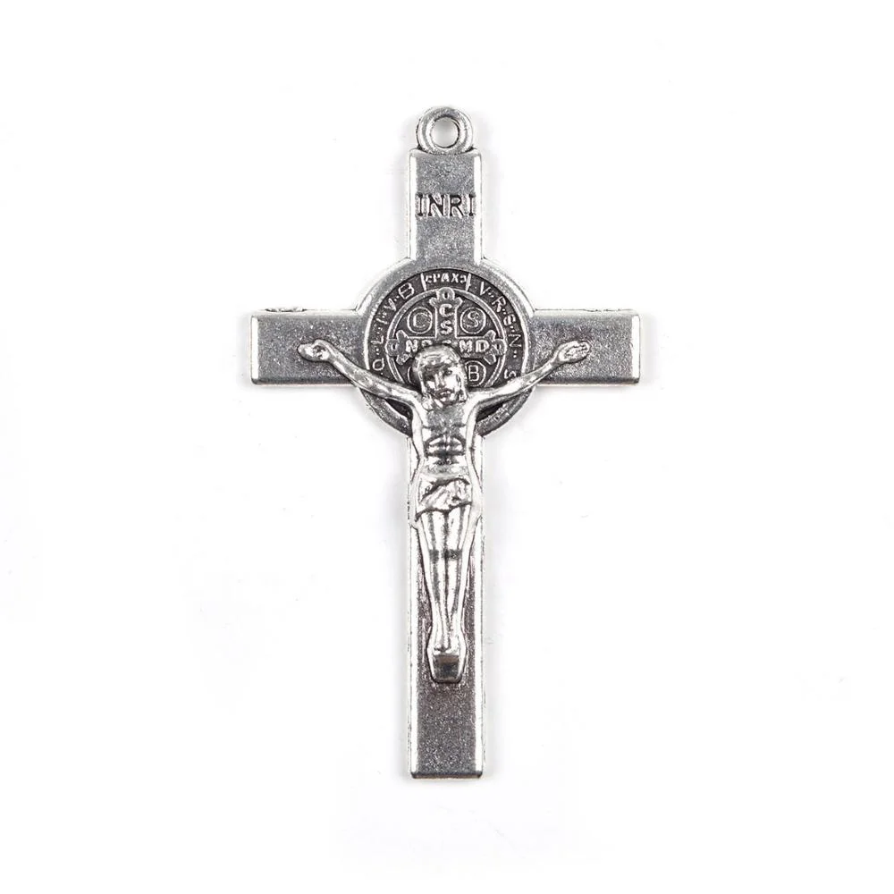 

Wholesale Alloy Metal Catholic Crucifix Cross Pendant With Saint Benedict