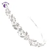 Popular bridal bows are full of diamond stylish glitter hoops silver-plated evening headwear wholesale