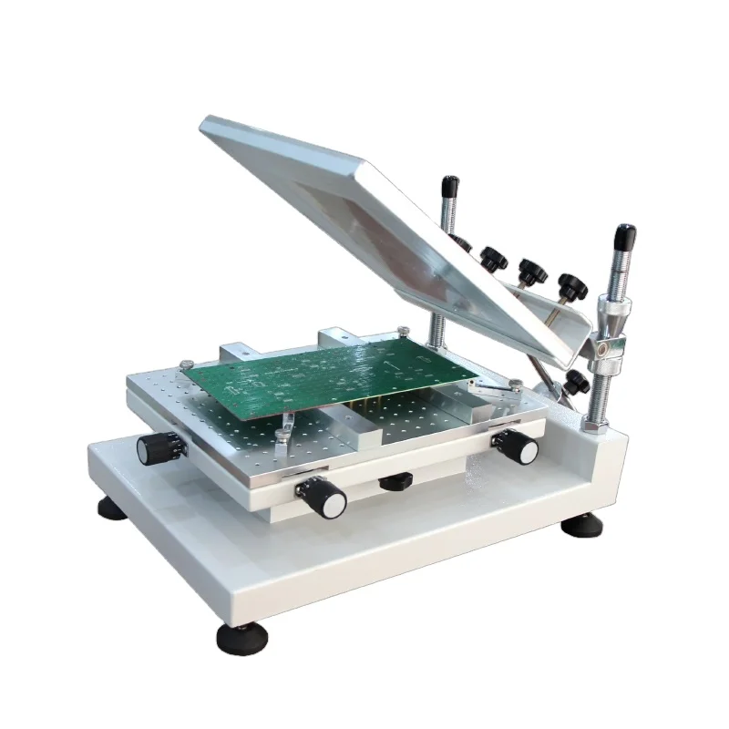 

High Precision Manual Solder Paste Screen Printer Table Stencil Printer Pcb Solder Paste Printer Adjustable For Pcb Production