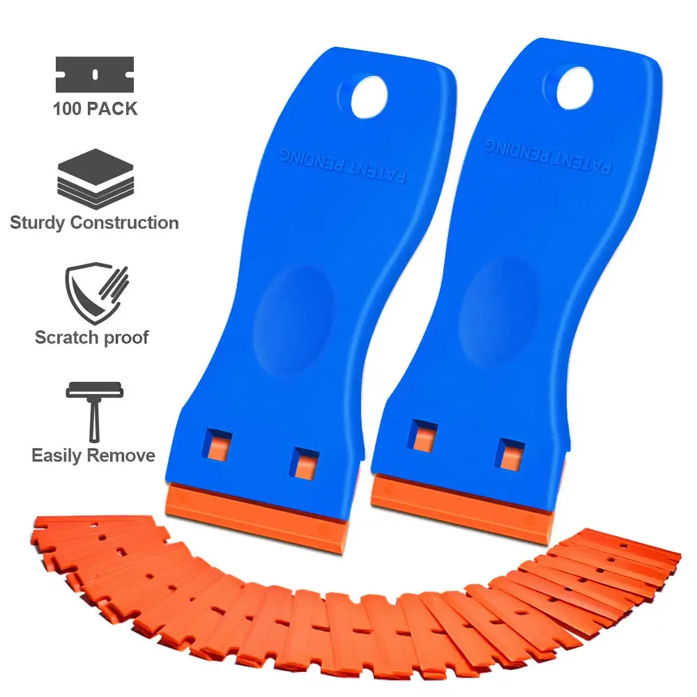 Plastic Blade Scraper Tool For Removing Labels,Stickers And Decals